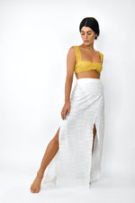 Linen Maxi Wrap Skirt [Yaya]